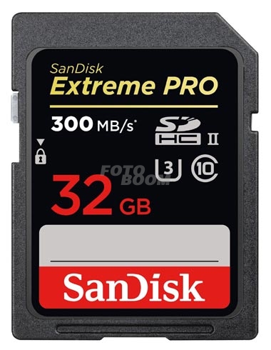 Secure Digital EXTREME PRO SDHC UHS-II 32Gb 300Mb/s