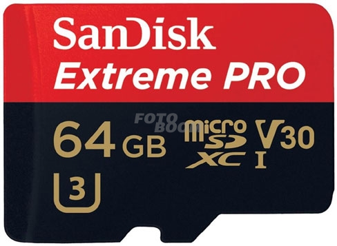 Micro SDXC EXTREME PRO 64Gb V30 100Mb/s