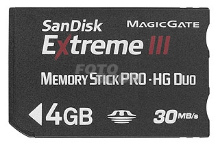 Memory Stick Extreme III MSPD-HG Pro Duo 4GB