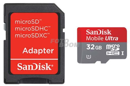 Mobile Ultra MicroSDHC 32GB Clase 10 + Adaptador + Android App