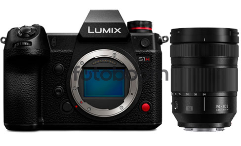 LUMIX S1H + 24-105mm f/4 OIS Macro S + 100E Reembolso Lumix