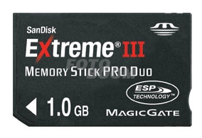 Memory Stick EXTREME III PRO Duo 1Gb