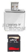 Secure Digital ULTRA II 4Gb + lector Micromate