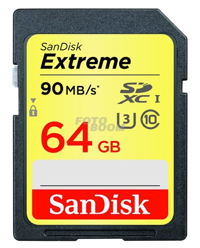 Secure Digital EXTREME SDXC 64Gb 90Mb/s