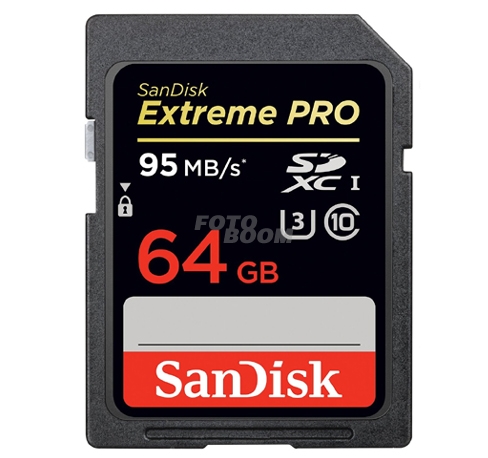 Secure Digital EXTREME PRO SDXC 64GB 95Mb/s