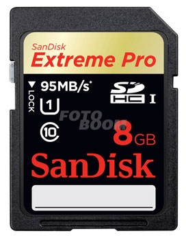 Secure Digital EXTREME PRO SDHC 8GB 95Mb/s