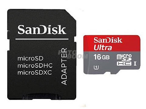 Sandisk Ultra Micro SD 16GB Clase 10 + Adaptador