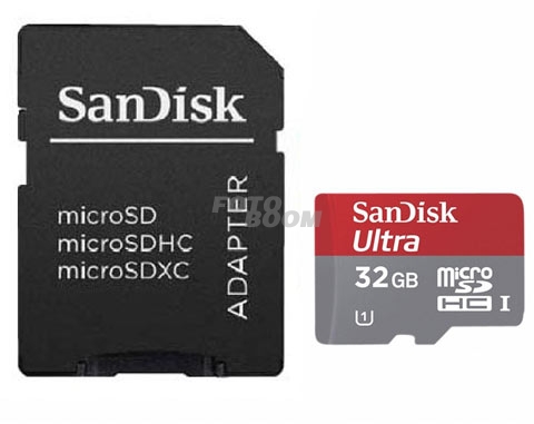 Sandisk Ultra Micro SD 32GB Clase 10 + Adaptador