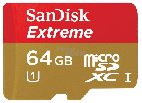 Extrem Micro SD 64GB Clase 10 80/50Mb/s