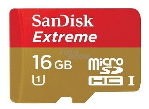 Mobile Extreme microSD 16GB 45MB/s Clase10 + Adaptador