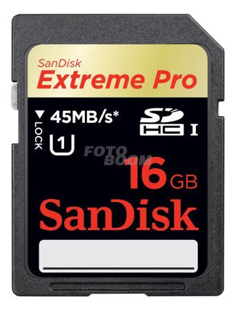 Secure Digital EXTREME PRO SDHC UHS-1 45Mb/s 16GB