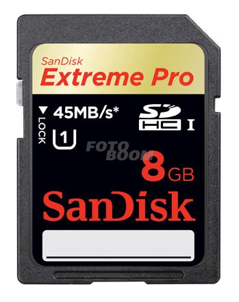 Secure Digital EXTREME PRO SDHC UHS-1 45Mb/s 8GB
