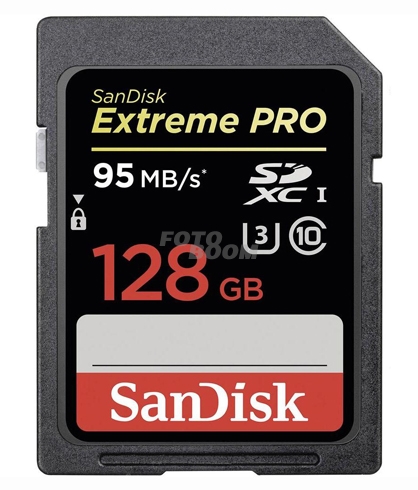 Secure Digital EXTREME PRO SDXC 128Gb V30 95MB/s