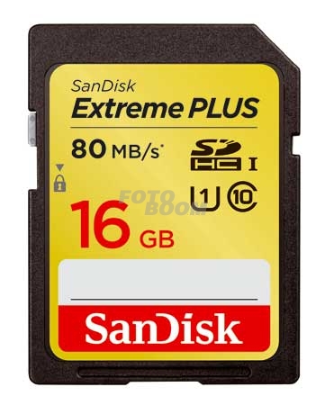 EXTREME Plus SDHC 16GB 80Mb/s UHS-1