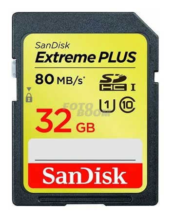 EXTREME Plus SDHC 32GB 80Mb/s UHS-1