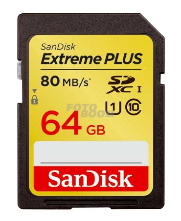 EXTREME Plus SDXC 64Gb 80Mb/s UHS-1