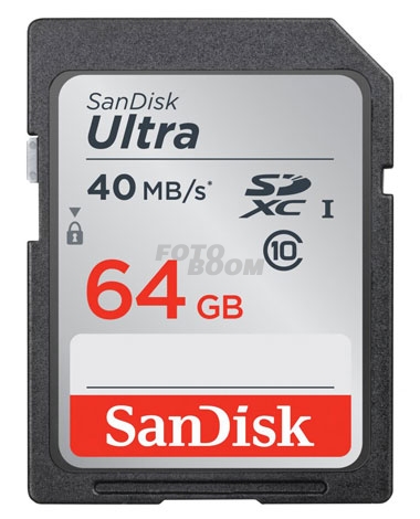 Ultra SDHC 64GB C10 40MB/s