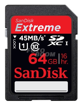 EXTREME SDHC UHS-1 HD Video 45Mb/s 64GB