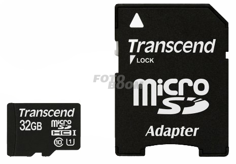 MicroSD SDHC 32Gb Clase 10 + Adaptador UHS-I