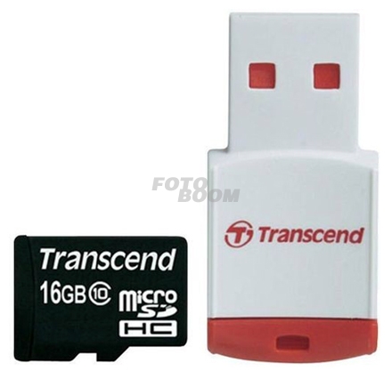MicroSD SDHC 16Gb Clase 10 + Lector USB