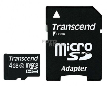 MicroSD SDHC 4GB Clase 10