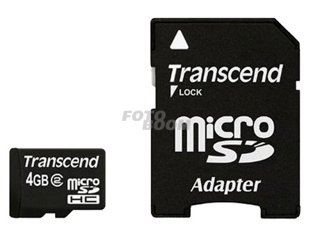 MicroSD SDHC 4GB Clase 2