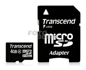 MicroSD SDHC 4GB + Adaptador / Clase 4