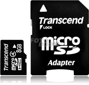 MicroSD SDHC 8GB + Adaptador / Clase 4