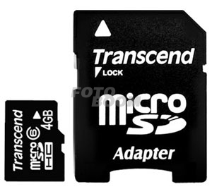 MicroSD SDHC 4GB Clase 6