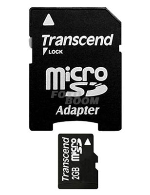 MicroSD 2GB + Adapter