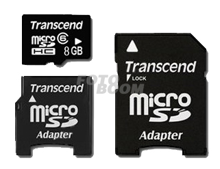 MicroSD SDHC 8Gb + 2 Adaptadores