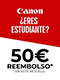 50EU Cashback Estudiantes Canon