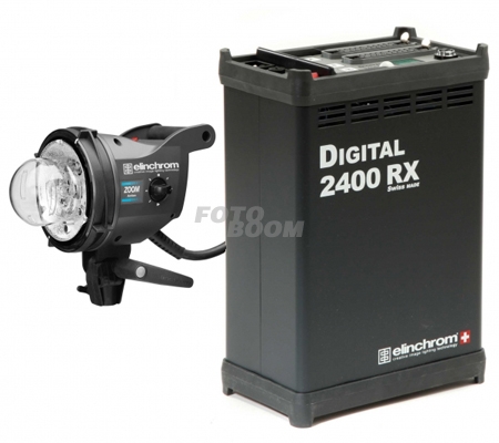 Kit Elinchrom Generador RX2400 + Antorcha Zoom Action