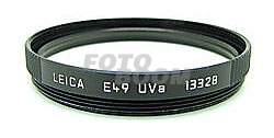 Filtro E 49mm UV montura negra