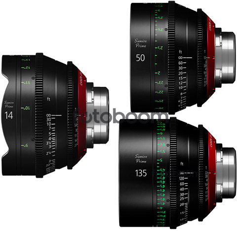 KIT SUMIRE CN-E 14mm/50mm/135mm (METERS)