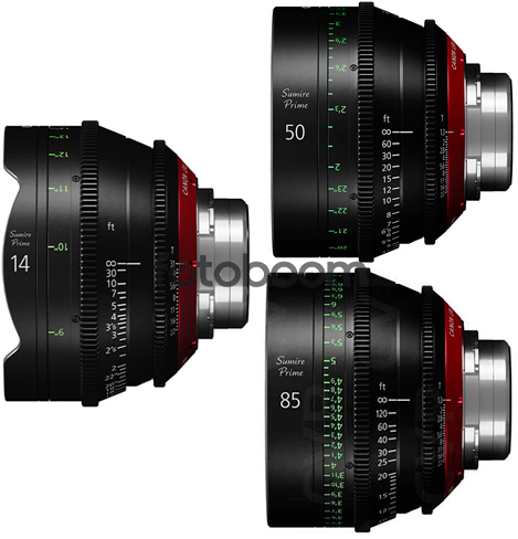 KIT SUMIRE CN-E 14mm/50mm/85mm (METERS)