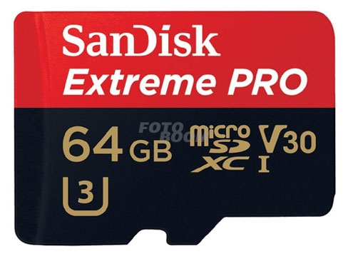 Micro SDXC EXTREME PRO 64Gb V30 100Mb/s
