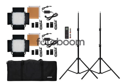 Kit de Estudio LED Profesional DLP-1000 Bicolor