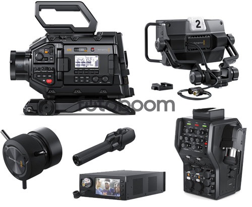URSA Broadcast G2 +  Studio Viewfinder G2 + Focus Zoom Demand +  Camera Fiber y Studio Fiber Converter