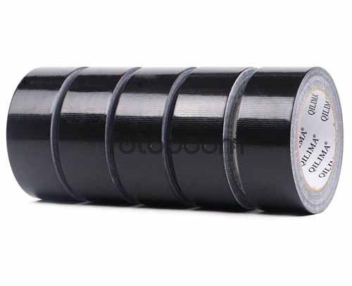 5 Rollos Cinta Adhesiva negra 48mm x 27m