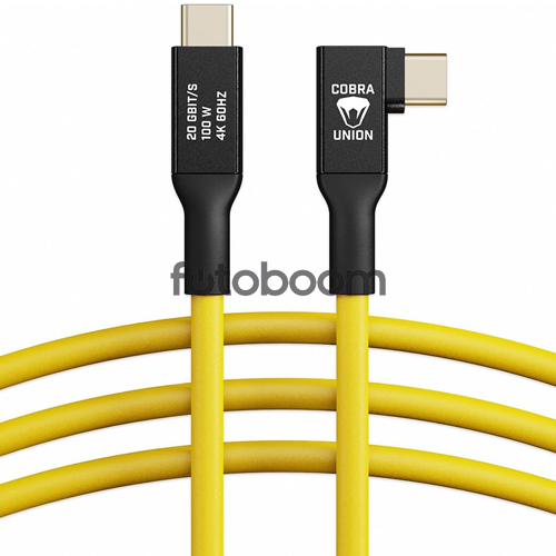 USB-C a USB-C 90 (5m, Yellow)