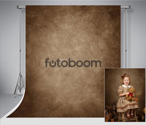 Fondo Marron Oscuro Texturizado 3x3m