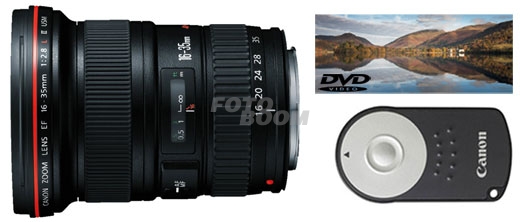 16-35mm f/2.8L II USM EF + RC-6 + DVD Paisaje + 200E Bonificación Canon