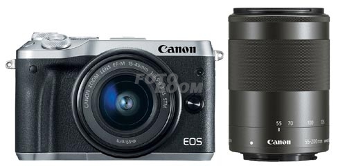 EOS M6 Plata + 15-45mm f/3,5-6,3 IS STM + 55-200mm f/4,5-6,3 IS STM