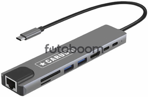 Hub 8 en 1 USB-C con Ethernet