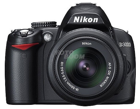 D3000 + 18-55mm f/3.5-5.6G AF-S VR DX + Libro + Mochila + 2x2Gb SD Nikon