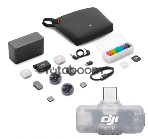 Mic Mini 2 (2 TX + 1 RX + Charging Case) + Receptor movil