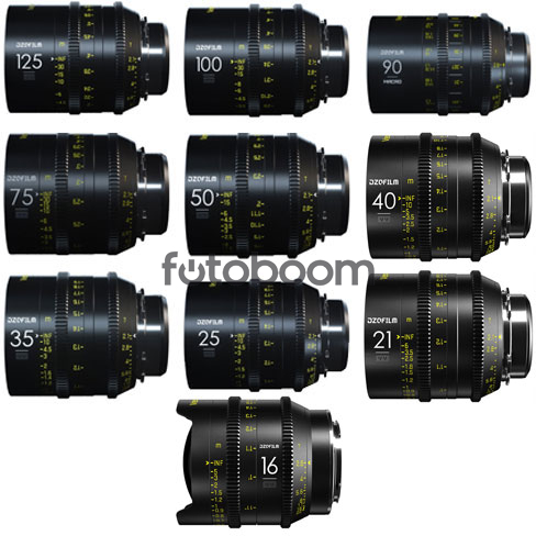 KIT VESPID 10-Lens 16/21/25/35/40/50/75/90 Macro/100/125 (FF, PL+EF)