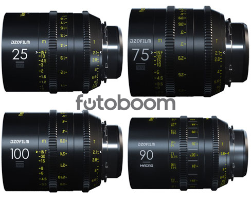 KIT B VESPID 4-Lens 25mm/75mm/90mm Macro/100mm (FF, PL+EF)