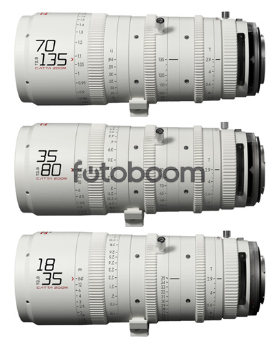 KIT CATTA ZOOM 18-35mm/35-80mm/70-135mm E-Mount (Blanco)